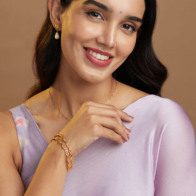 Tanishq 22KT Gold Bangle for Women 2