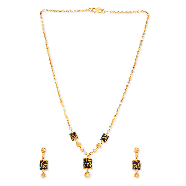 Tanishq 22KT Gold Necklace Set for Women 