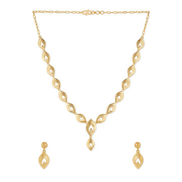 Tanishq 22KT Gold Necklace Set for Women