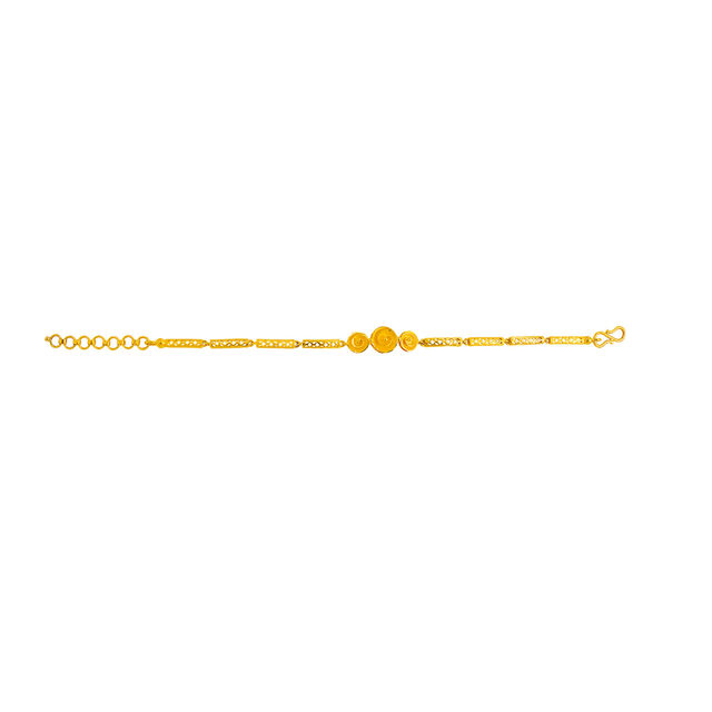 Gold Filigree Floral Bracelet