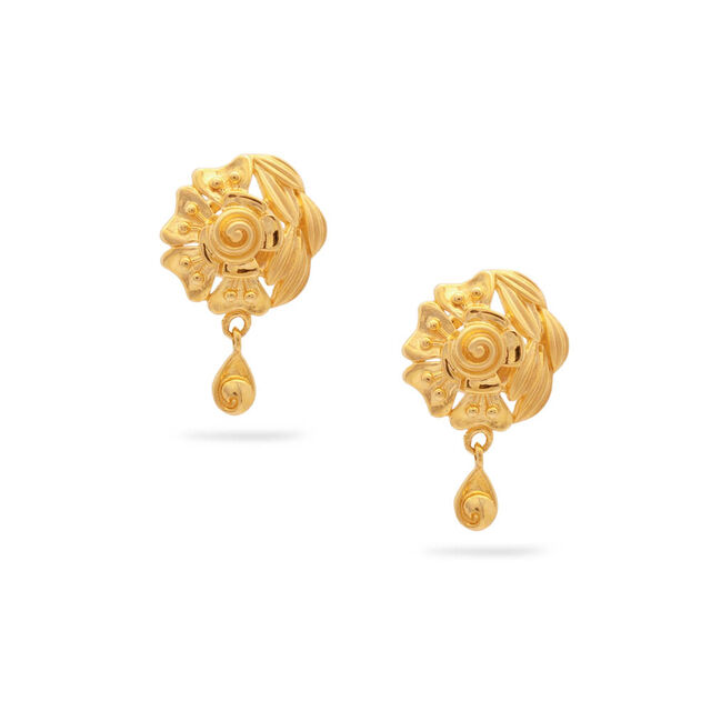 Teardrop Filigree Stud Earrings,,hi-res 