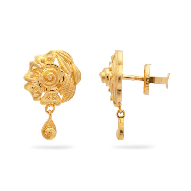 Teardrop Filigree Stud Earrings,,hi-res 2