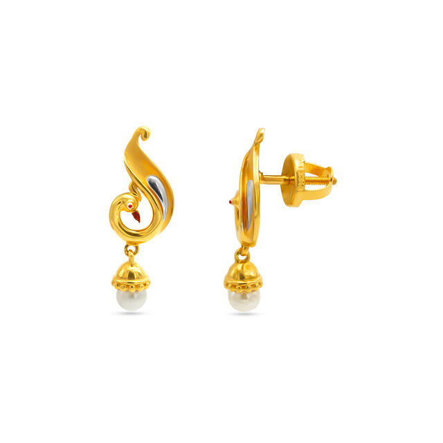 Tanishq 22KT Gold Earrings for Women 2