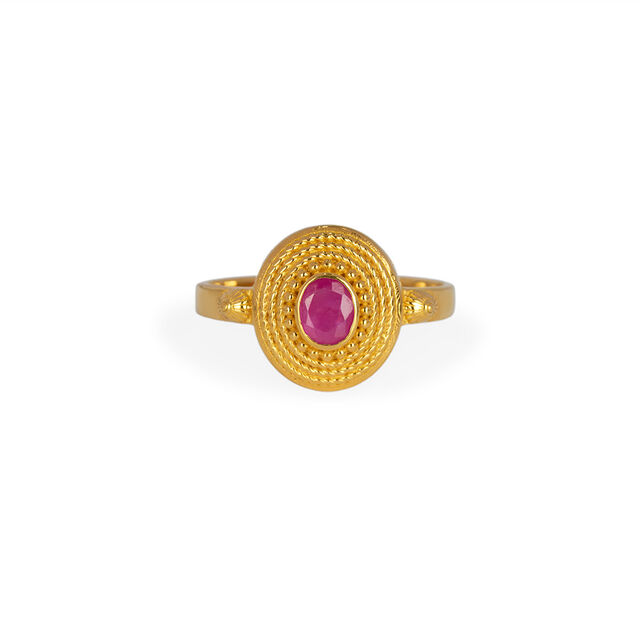 Tanishq 22KT Gold Finger Ring for Women 