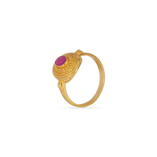Tanishq 22KT Gold Finger Ring for Women 2