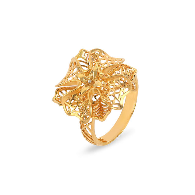 Tanishq 22 Karat Gold Finger Ring for Women 3