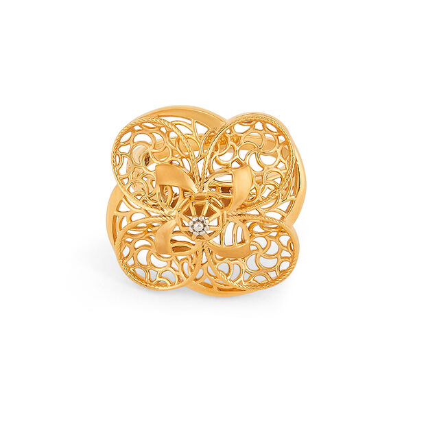 Tanishq 22KT Gold Finger Ring for Women 