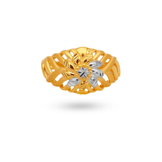 Tanishq 22KT Gold Finger Ring for Women