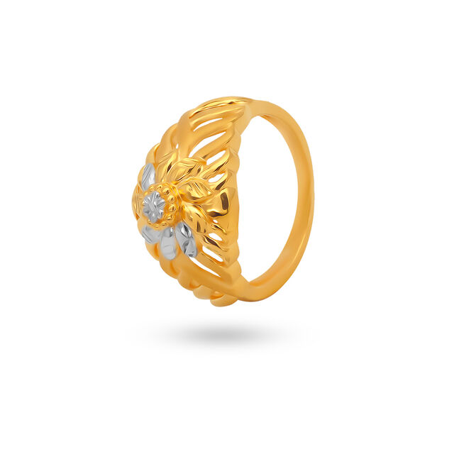 Tanishq 22KT Gold Finger Ring for Women