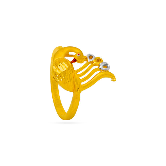 Tanishq 22 Karat Gold Finger Ring for Women