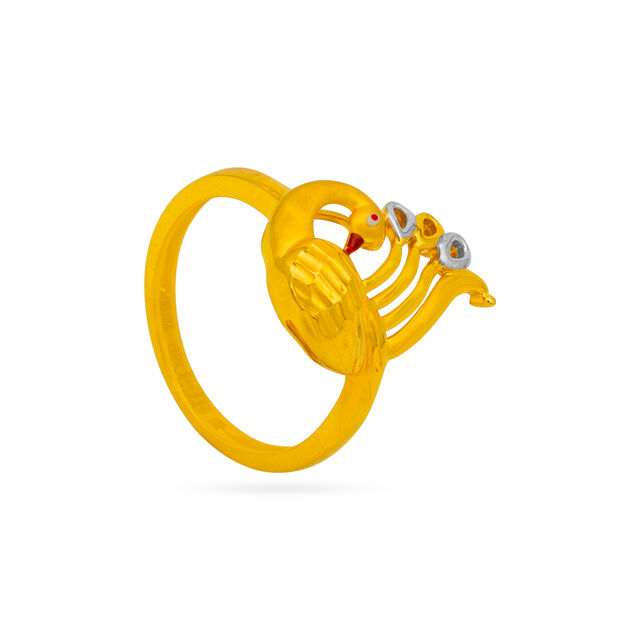 Tanishq 22 Karat Gold Finger Ring for Women