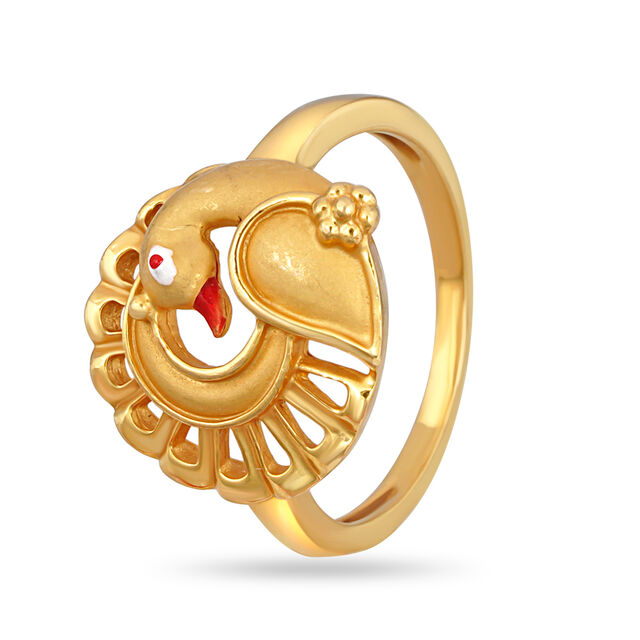 Tanishq 22 Karat Gold Finger Ring for Women