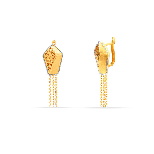 Tanishq 22KT Gold Earrings for Women 2