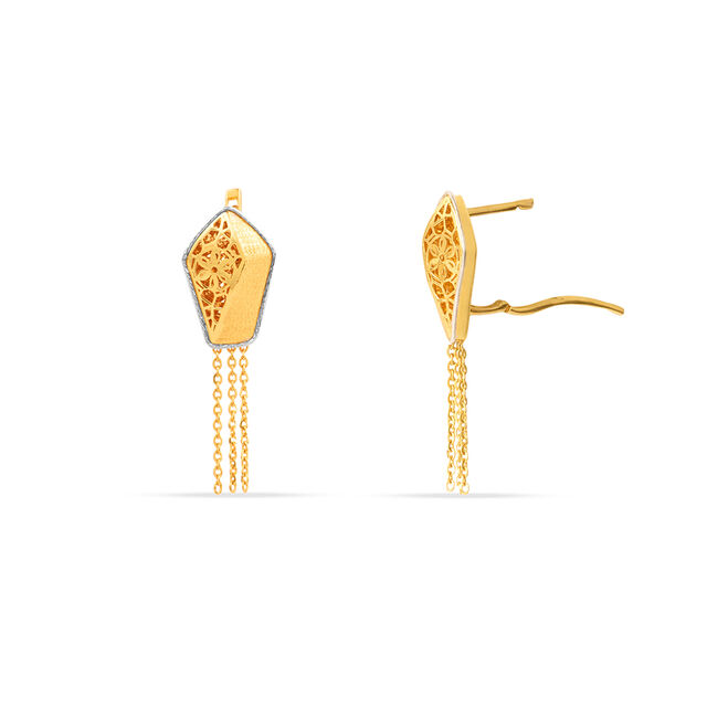 Tanishq 22KT Gold Earrings for Women 3