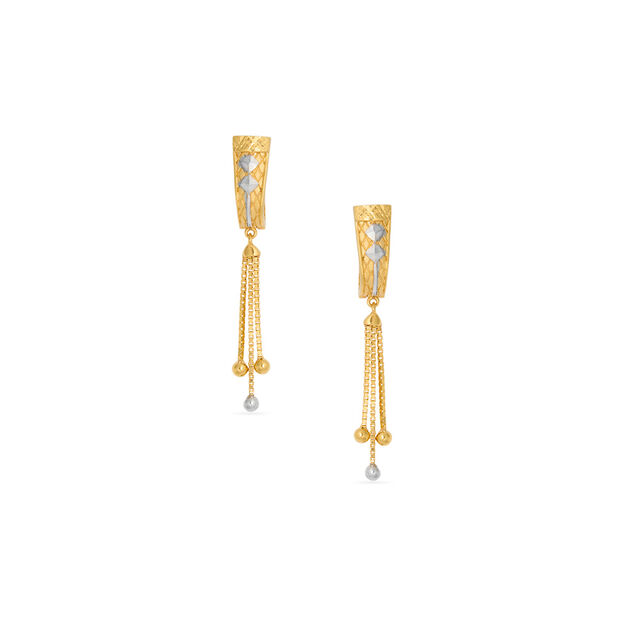 Tanishq 22KT Gold Hoop Earring for Women 