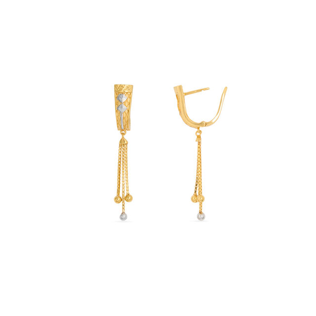 Tanishq 22KT Gold Hoop Earring for Women 2