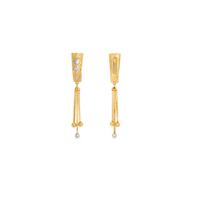 Tanishq 22KT Gold Hoop Earring for Women 3