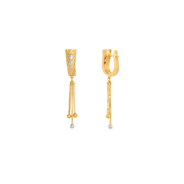 Tanishq 22KT Gold Hoop Earring for Women 4