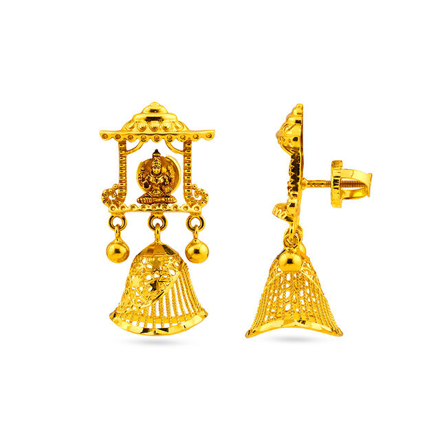 Tanishq 22 Karat Gold Earrings for Women 2
