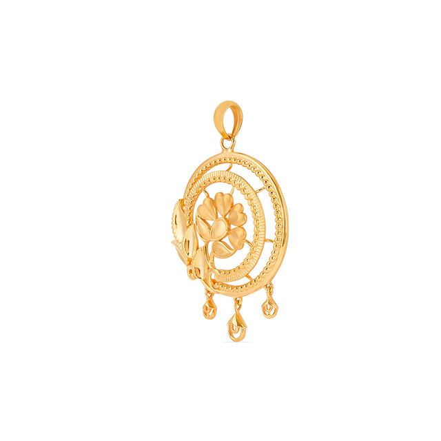 Tanishq 22KT Gold Pendant for Women 2