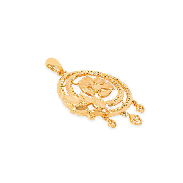 Tanishq 22KT Gold Pendant for Women 4