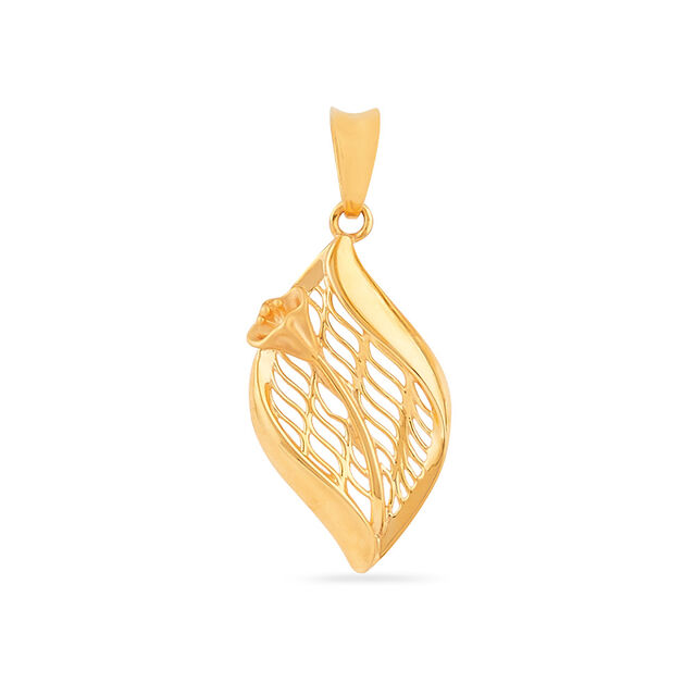 Tanishq 22KT Gold Pendant for Women 