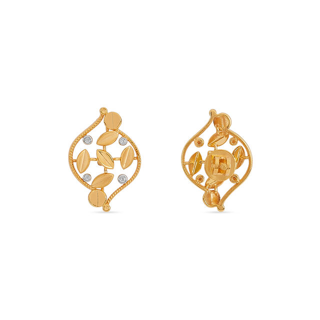 Tanishq 22KT Gold Earrings for Women 3