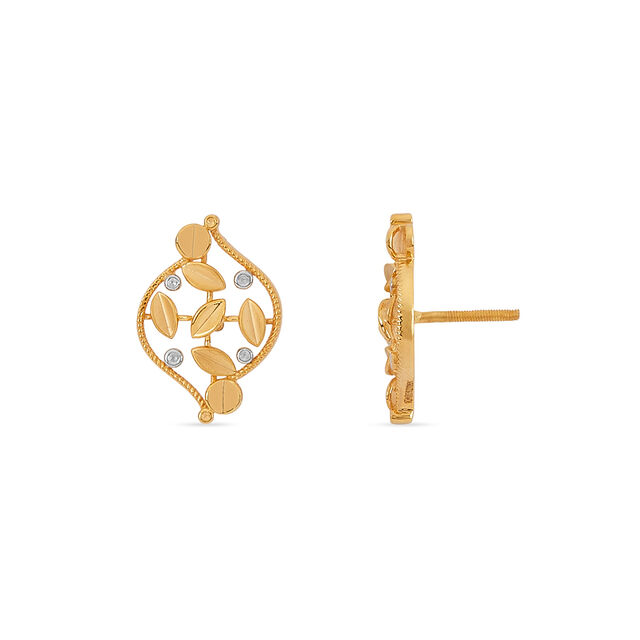 Tanishq 22KT Gold Earrings for Women 4