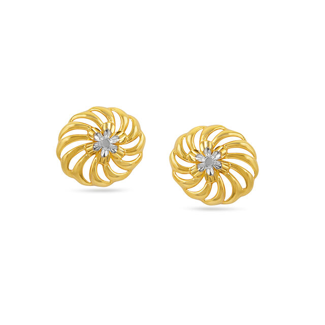 Tanishq 22 Karat Gold Earrings for Women 