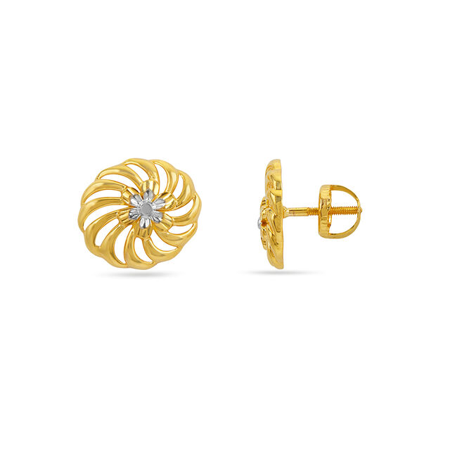 Tanishq 22 Karat Gold Earrings for Women 2