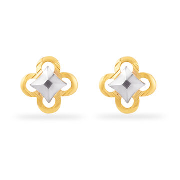 Floral Starlight Gold Studs
