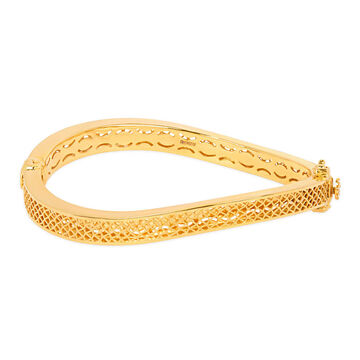 Latticework Gold Bangle