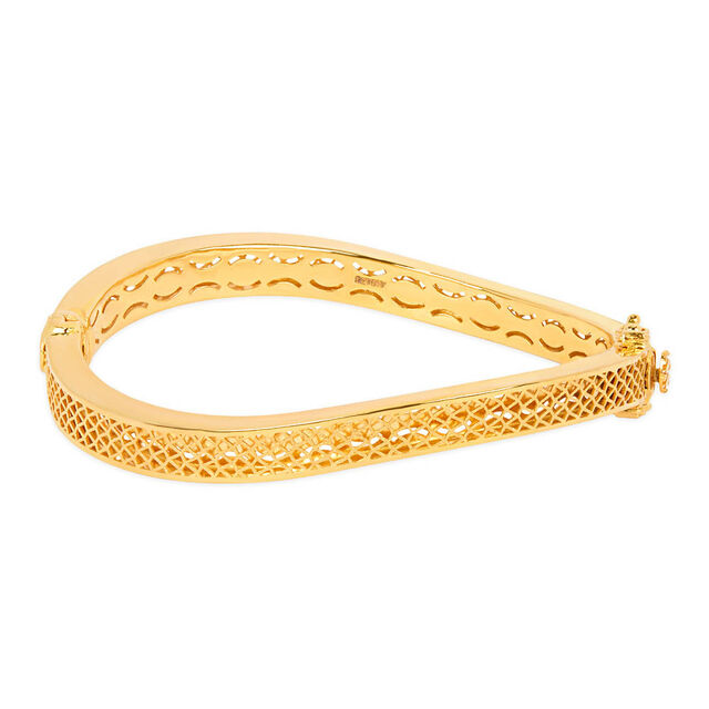 Latticework Gold Bangle 