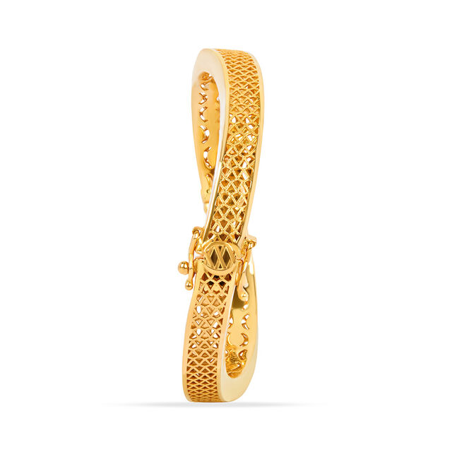 Latticework Gold Bangle 3