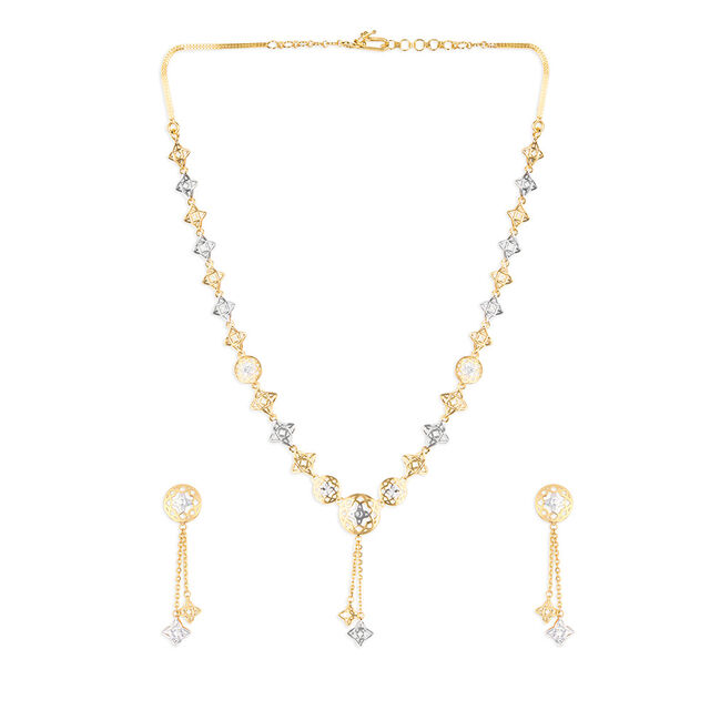 Charming Floral Necklace Set 