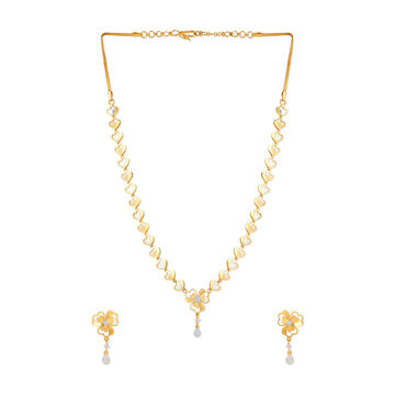 Tanishq 22KT Gold Necklace Set for Women