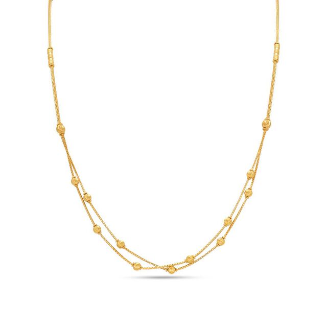 Elegant Floral-Inspired Beaded Chain 
