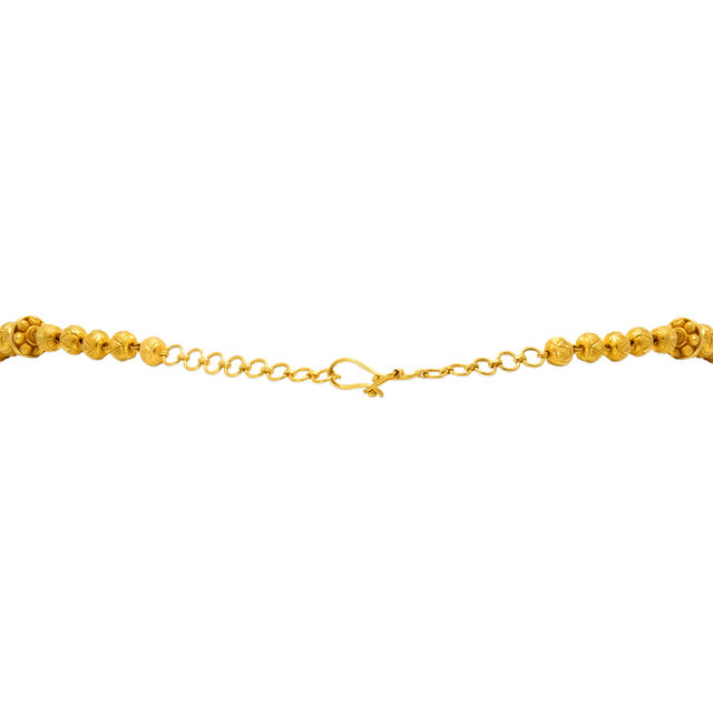 Bold Beaded Gold Necklace