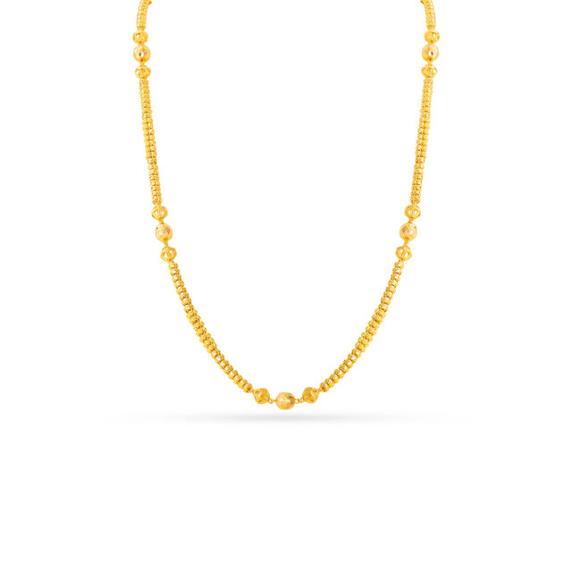Classic Beaded Gold Chain 