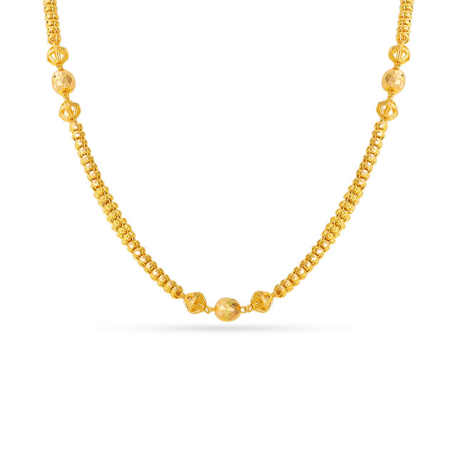 Classic Beaded Gold Chain 2