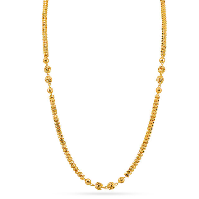 Elegant Gold Floral Chain 