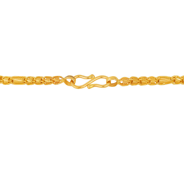 Contemporary Textured Gold Chain 2