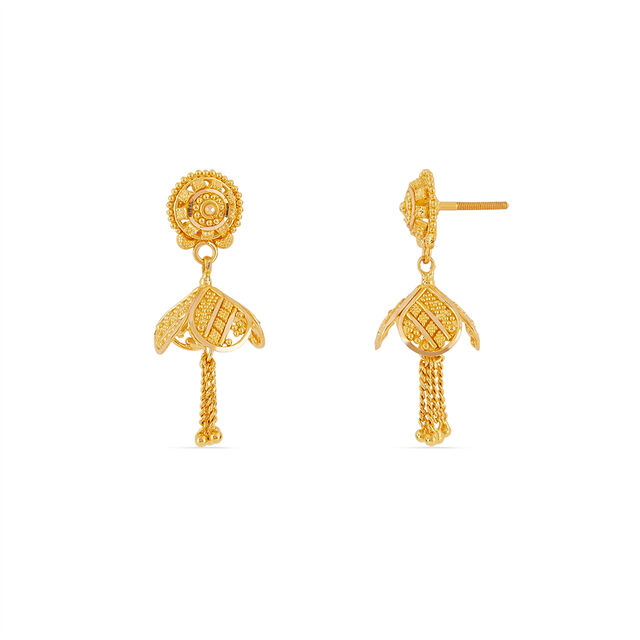 Tanishq 22KT Gold Earrings for Women 2