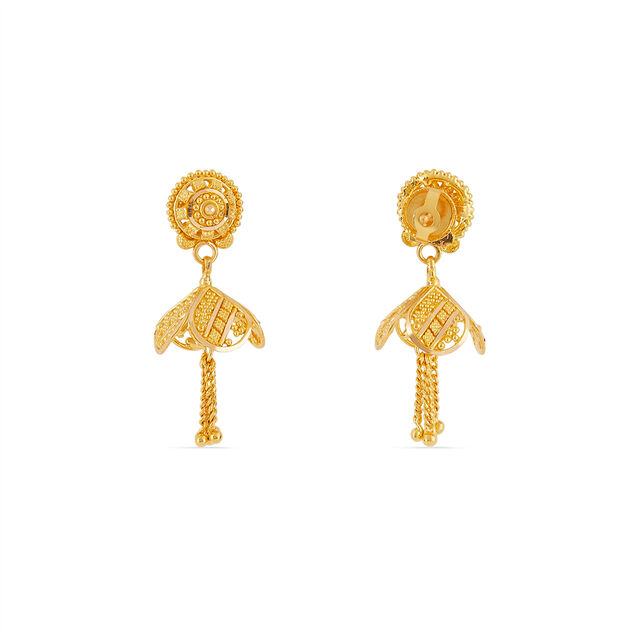 Tanishq 22KT Gold Earrings for Women 4