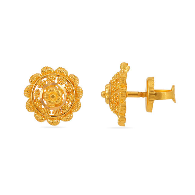 Tanishq 22 Karat Gold Earrings for Women 2