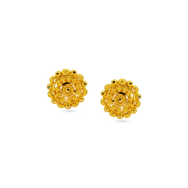 Tanishq 22 KT Gold Earrings for Women 