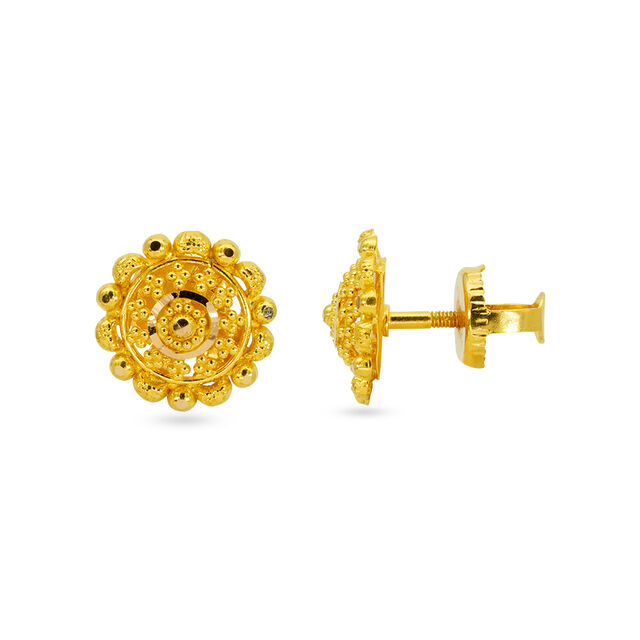 Tanishq 22 KT Gold Earrings for Women 2