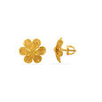 Antique Gold Floral Studs 2