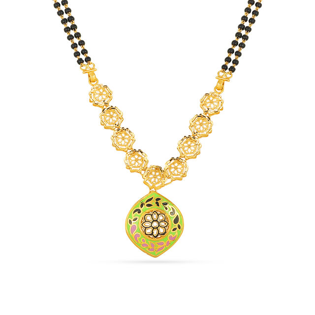 Contemporary Gold Link Mangalsutra 2