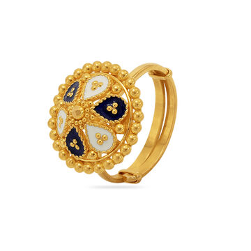 Antique Gold Floral Ring
